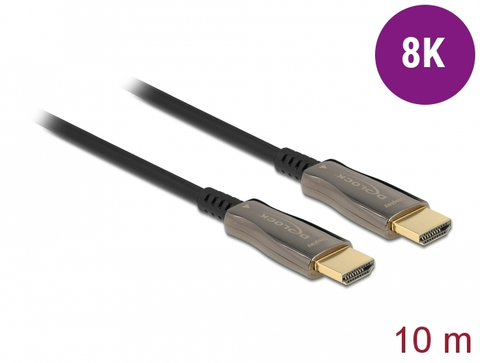 DeLOCK 84034 HDMI-kabel 10 m HDMI Typ A (standard) Svart