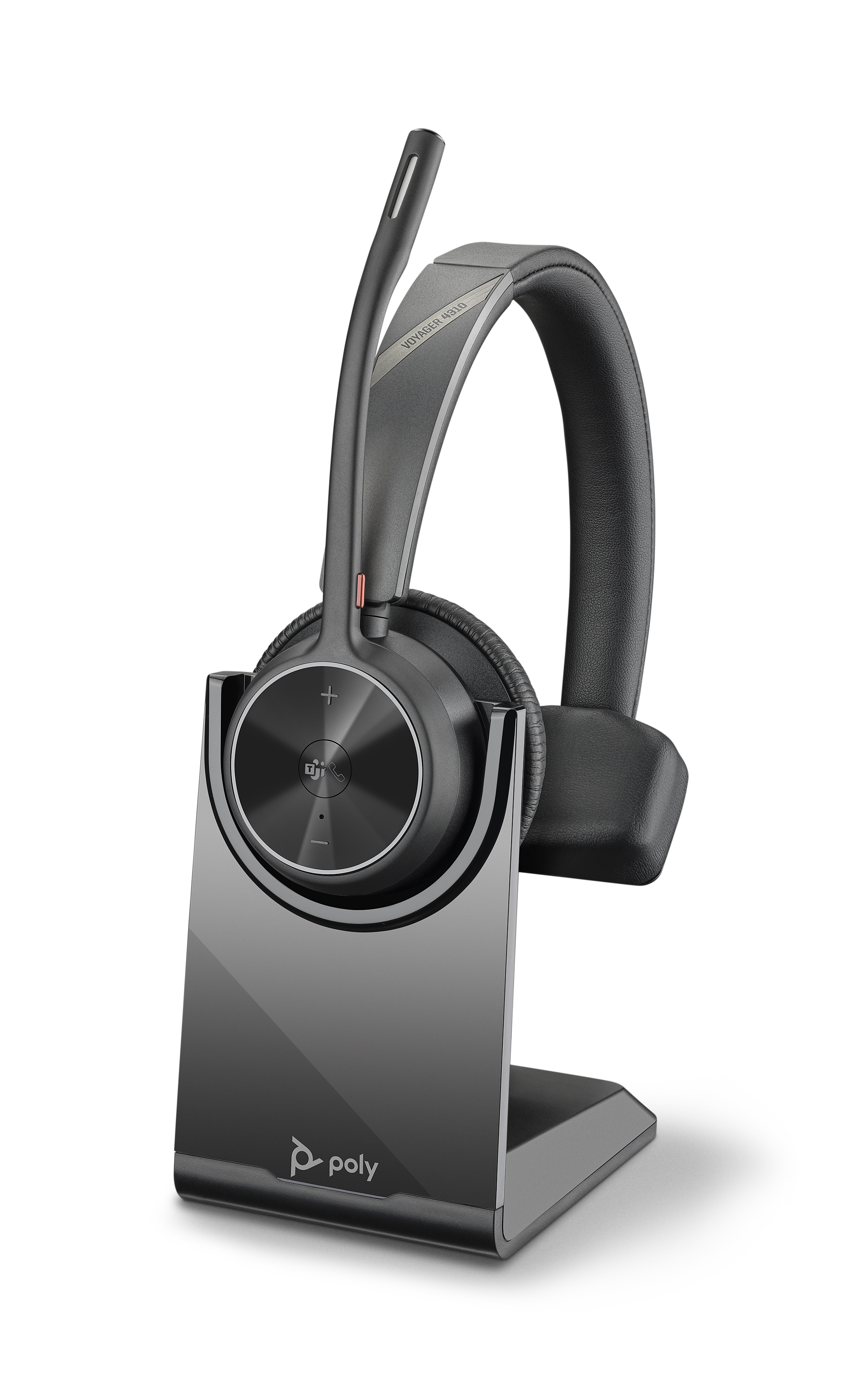 POLY Voyager 4310 UC Headset Trådlös Huvudband Kontor/callcenter USB Type-A Bluetooth Laddningsställ Svart