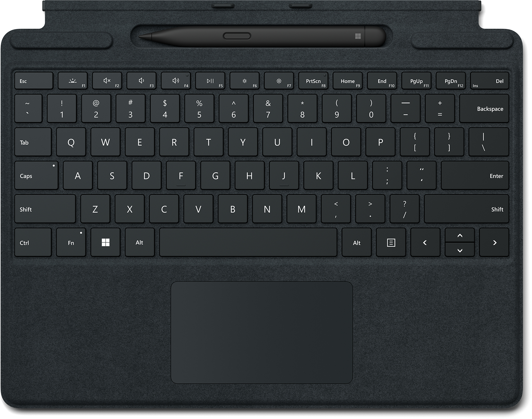 Microsoft Surface Pro Signature Keyboard w/ Slim Pen 2 Svart Microsoft Cover port QWERTY Dansk, Finsk, Nordic, Norsk, Svensk
