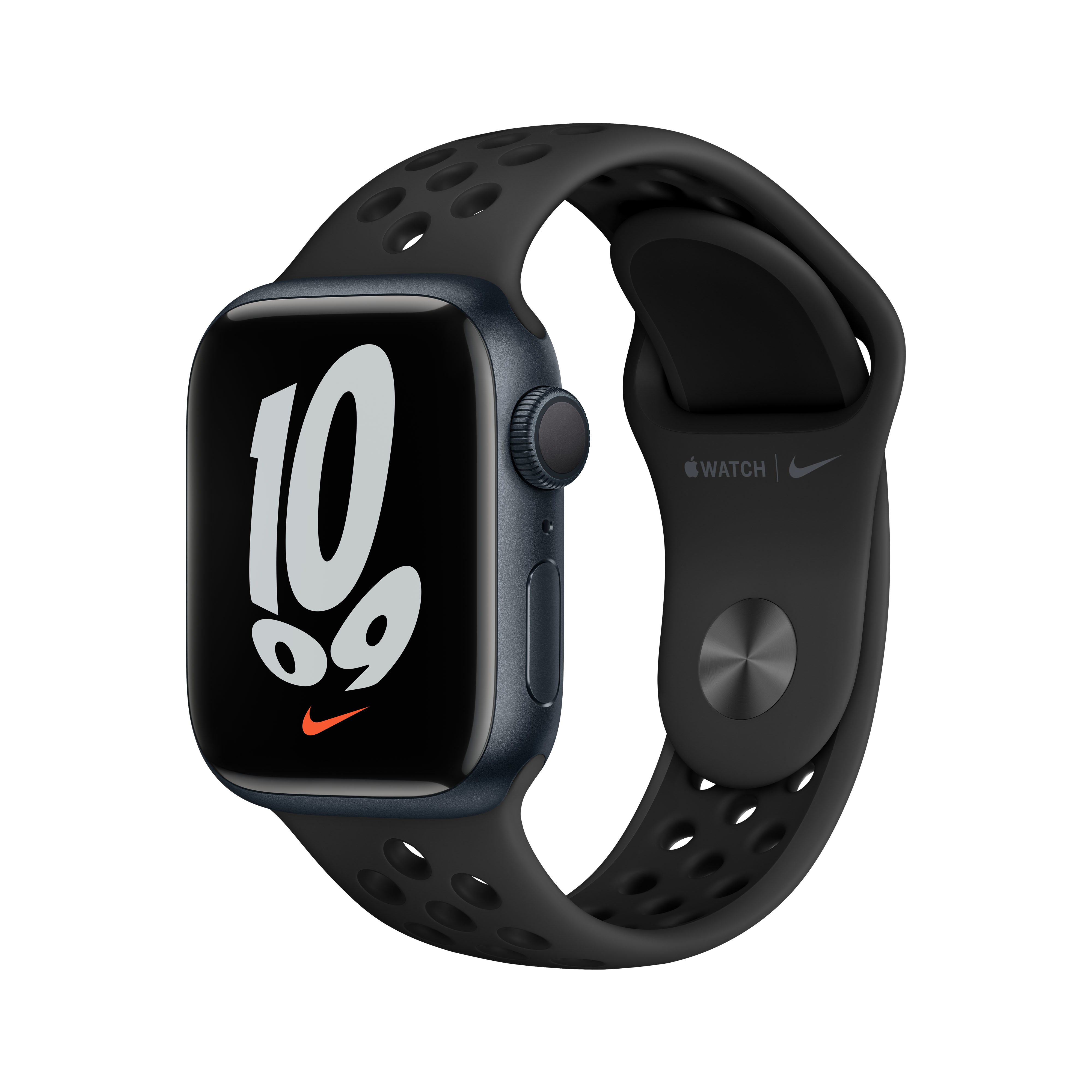 Apple Watch Nike Series 7 OLED 41 mm Svart GPS