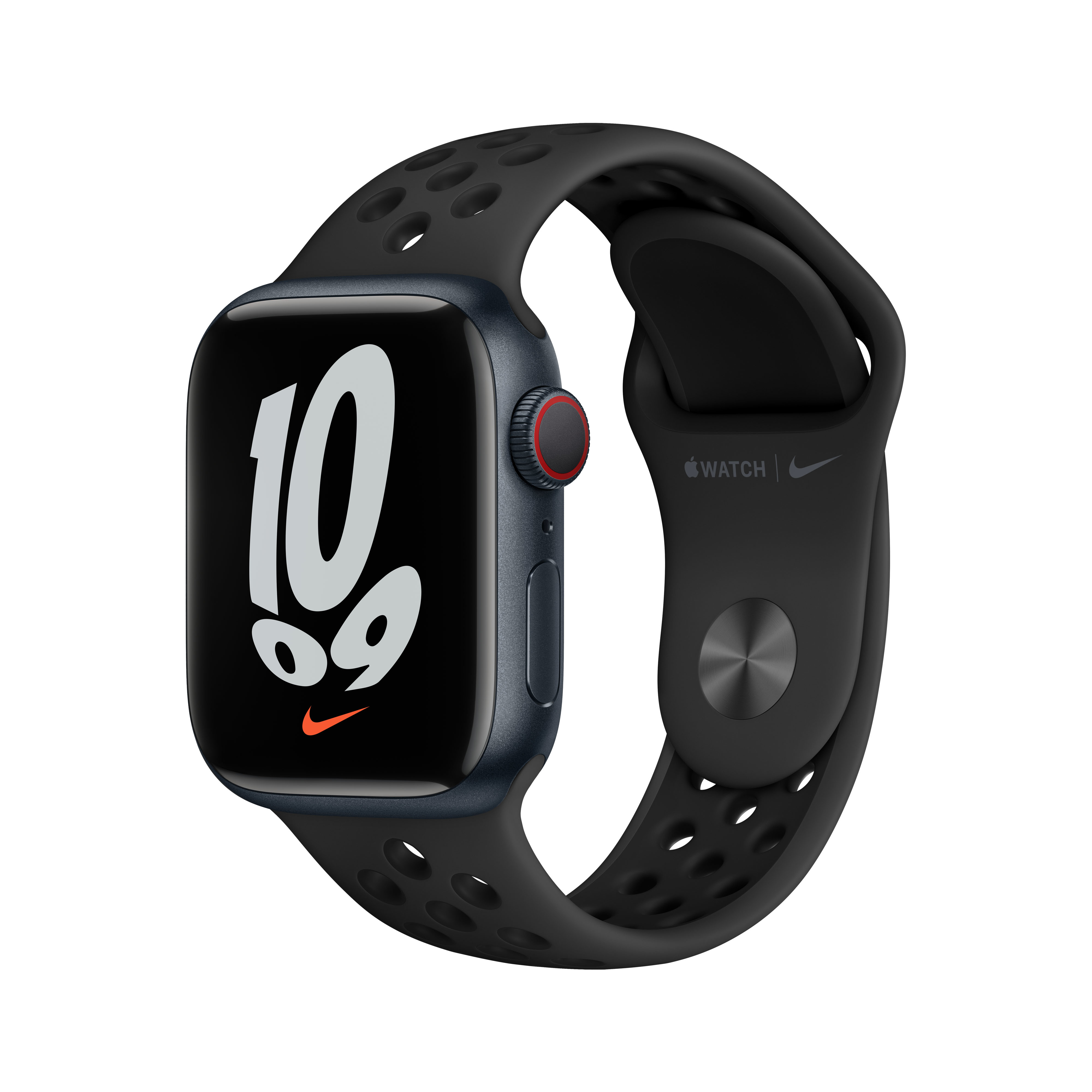 Apple Watch Nike Series 7 OLED 41 mm 4G Svart GPS