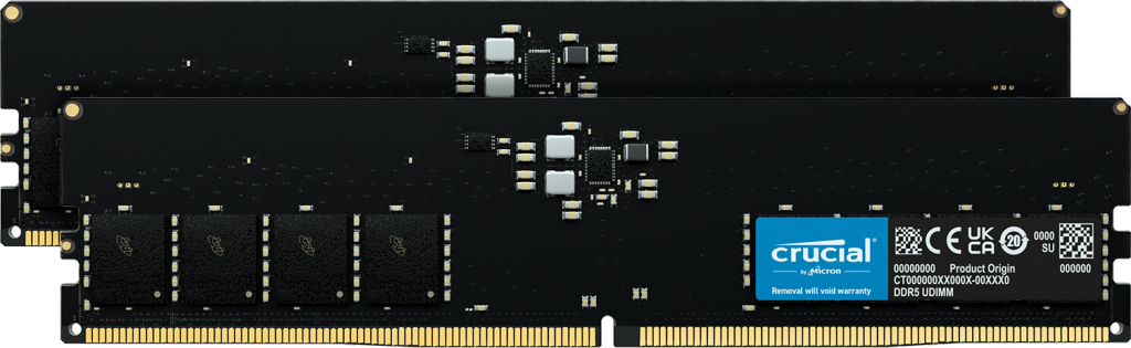 Crucial CT2K16G52C42U5 RAM-minnen 32 GB 2 x 16 GB DDR5 5200 MHz ECC