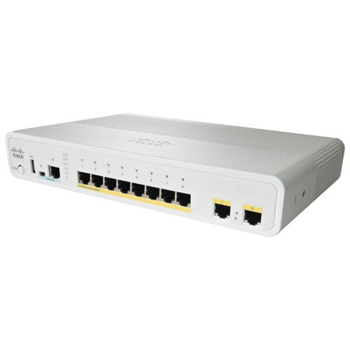 Cisco Catalyst WS-C3560CPD-8PT-S nätverksswitchar hanterad L2 Gigabit Ethernet (10/100/1000) Strömförsörjning via Ethernet (PoE) stöd 1U Vit