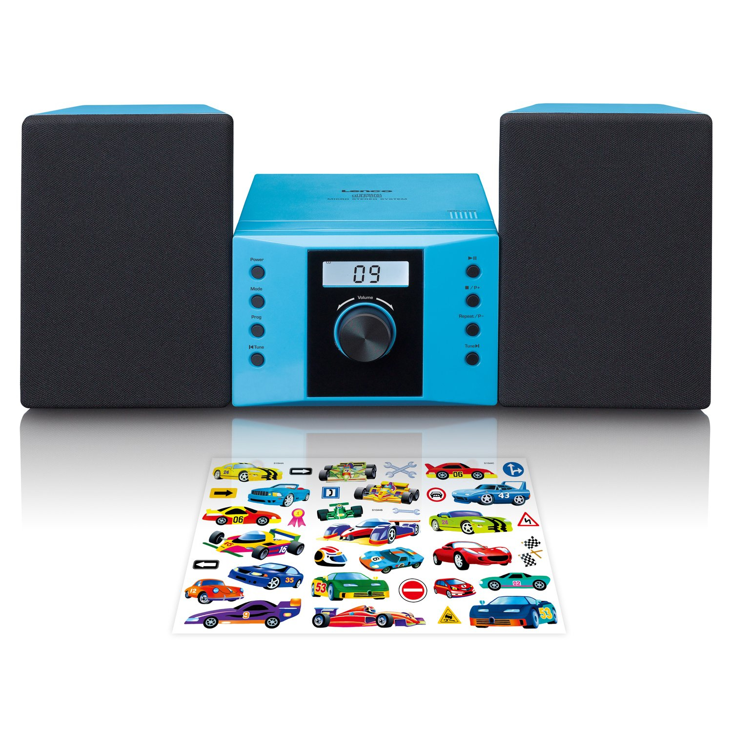 Lenco MC-013BU Bärbart stereosystem Digital 4 W Blå