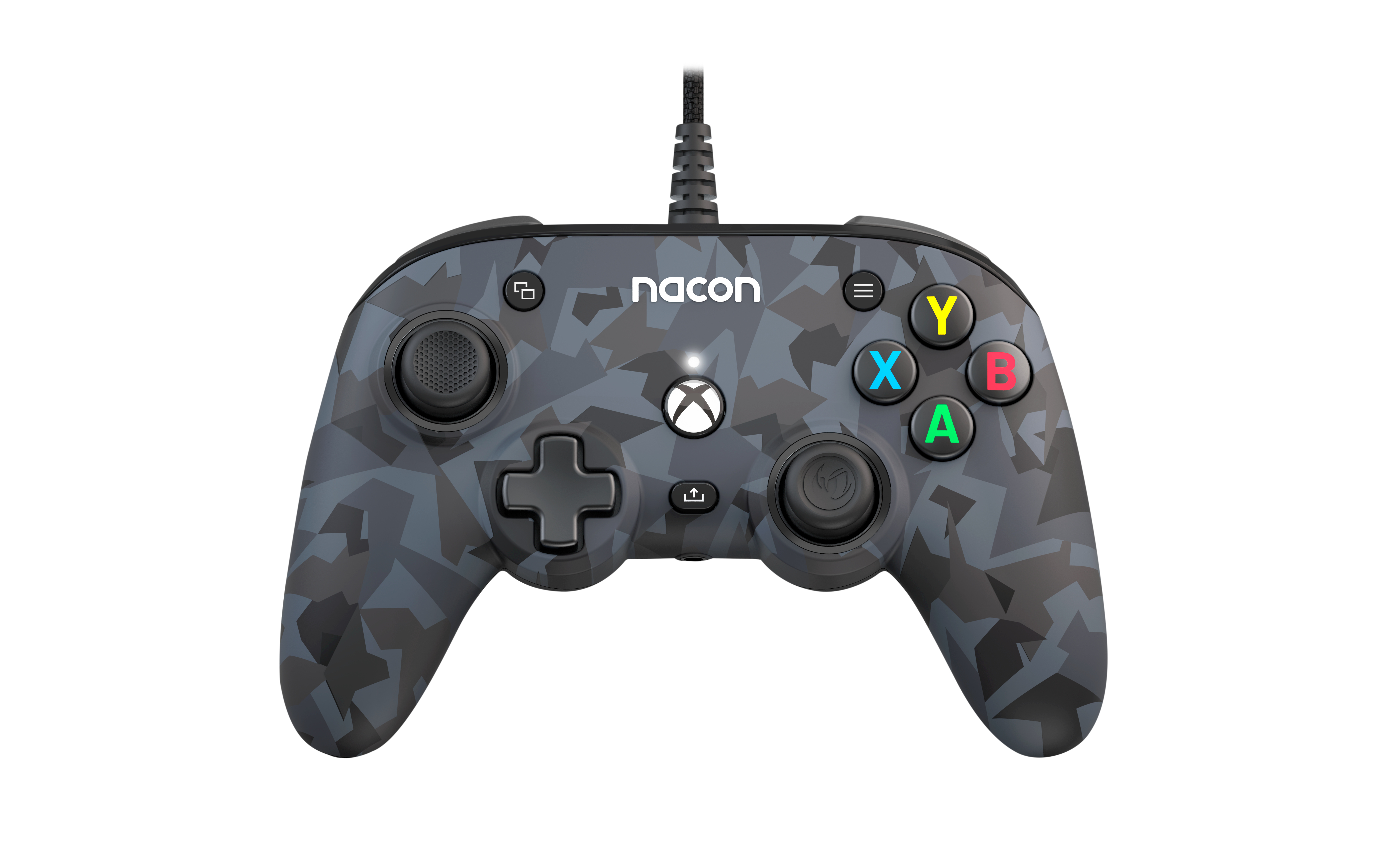 NACON Camo Pro Compact Controller Svart, Grå USB Spelplatta Analog / Digital PC, Xbox One, Xbox One S, Xbox One X, Xbox Series S, Xbox Series X