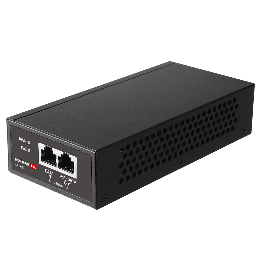 Edimax GP-203IT PoE-adapters 2.5 Gigabit Ethernet, Snabb Ethernet, Gigabit Ethernet