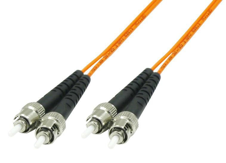 Microconnect ST/PC-ST/PC 1M fiberoptikkablar Orange