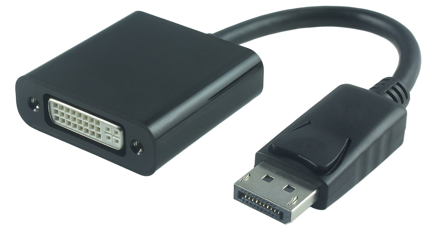 Microconnect DPDVI015 videokabeladapter 0,15 m DisplayPort DVI-I Svart