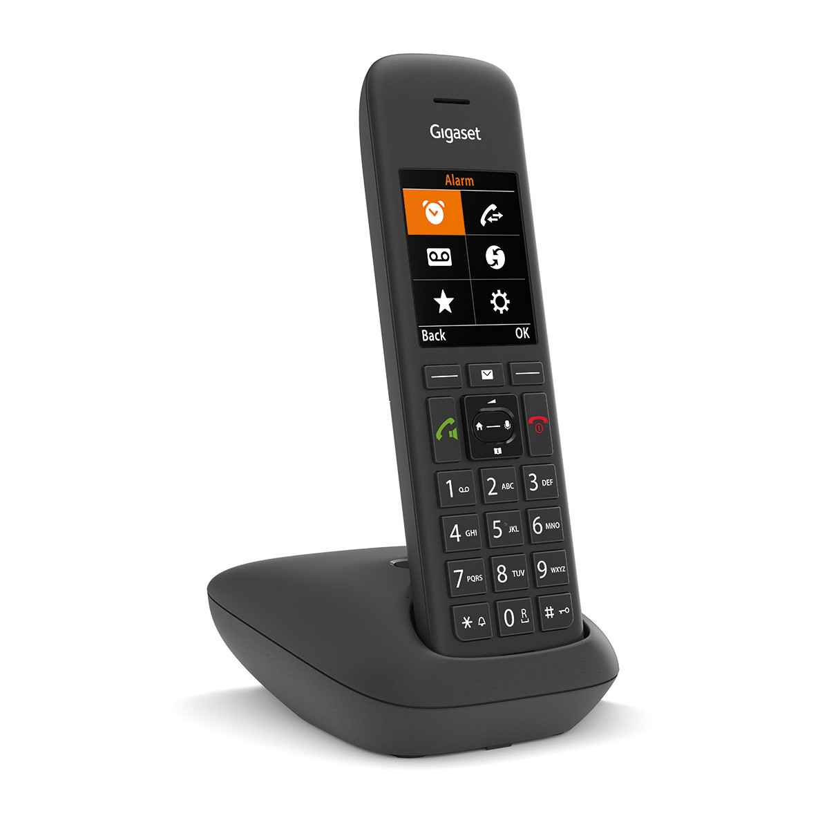 Gigaset C575 DECT-telefon Namn och uppringnings-ID Svart