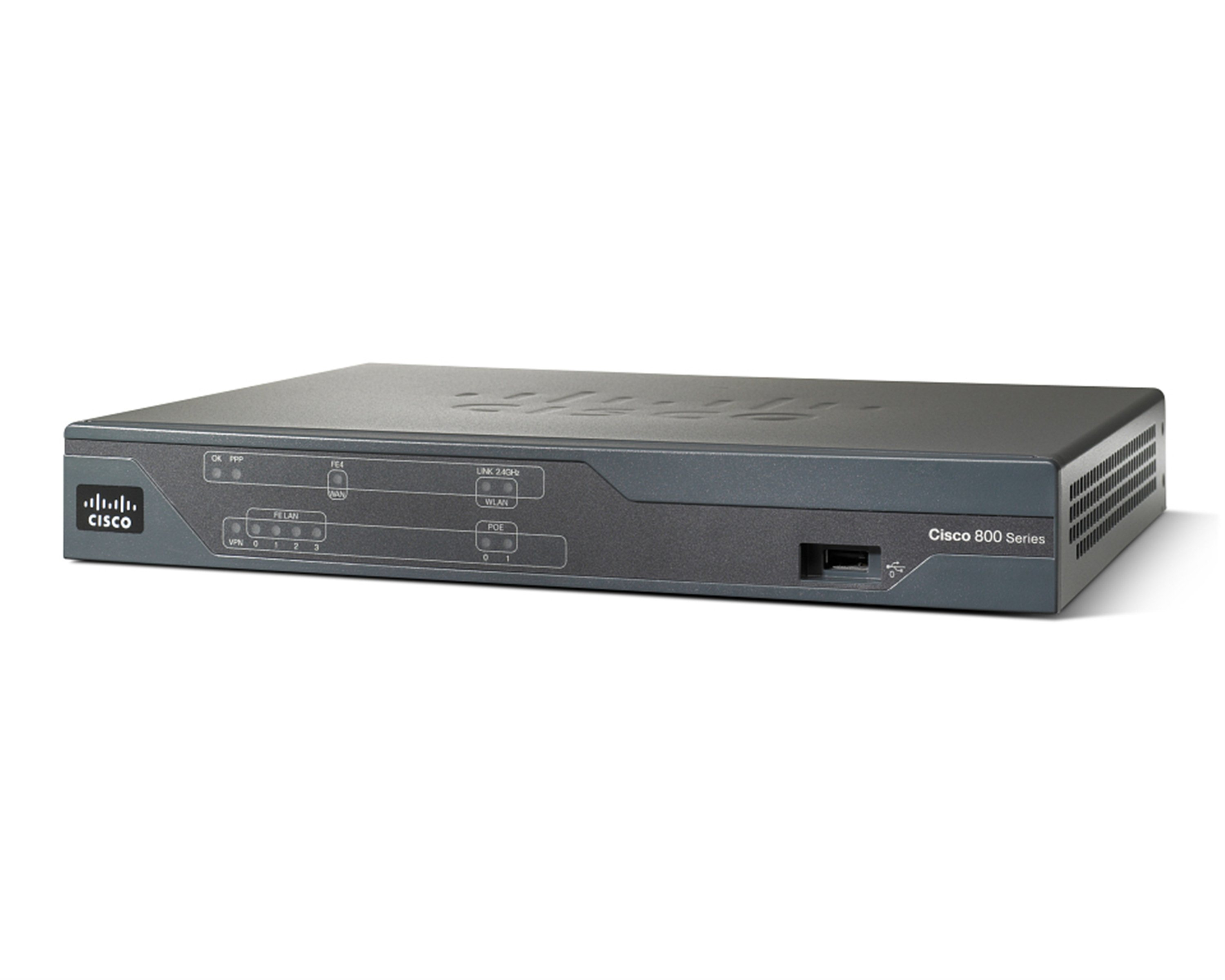 Cisco C886 kabelansluten router Snabb Ethernet Svart
