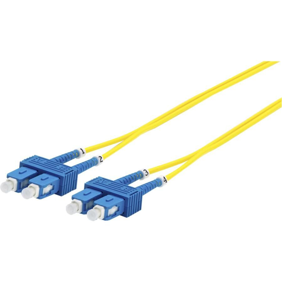 Microconnect SC/PC-SC/PC 1m fiberoptikkablar Gul