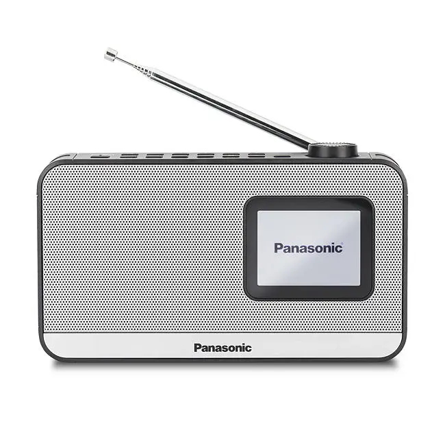 Panasonic RF-D15 Bärbar Digital Svart, Silver