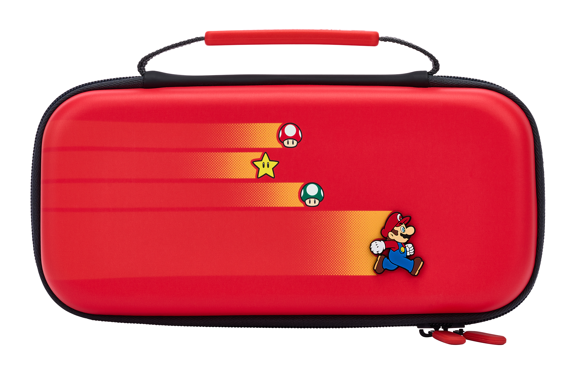 PowerA 1526546-01 väskor för bärbara spelkonsoller Omslag Nintendo Filt, Gummi Röd