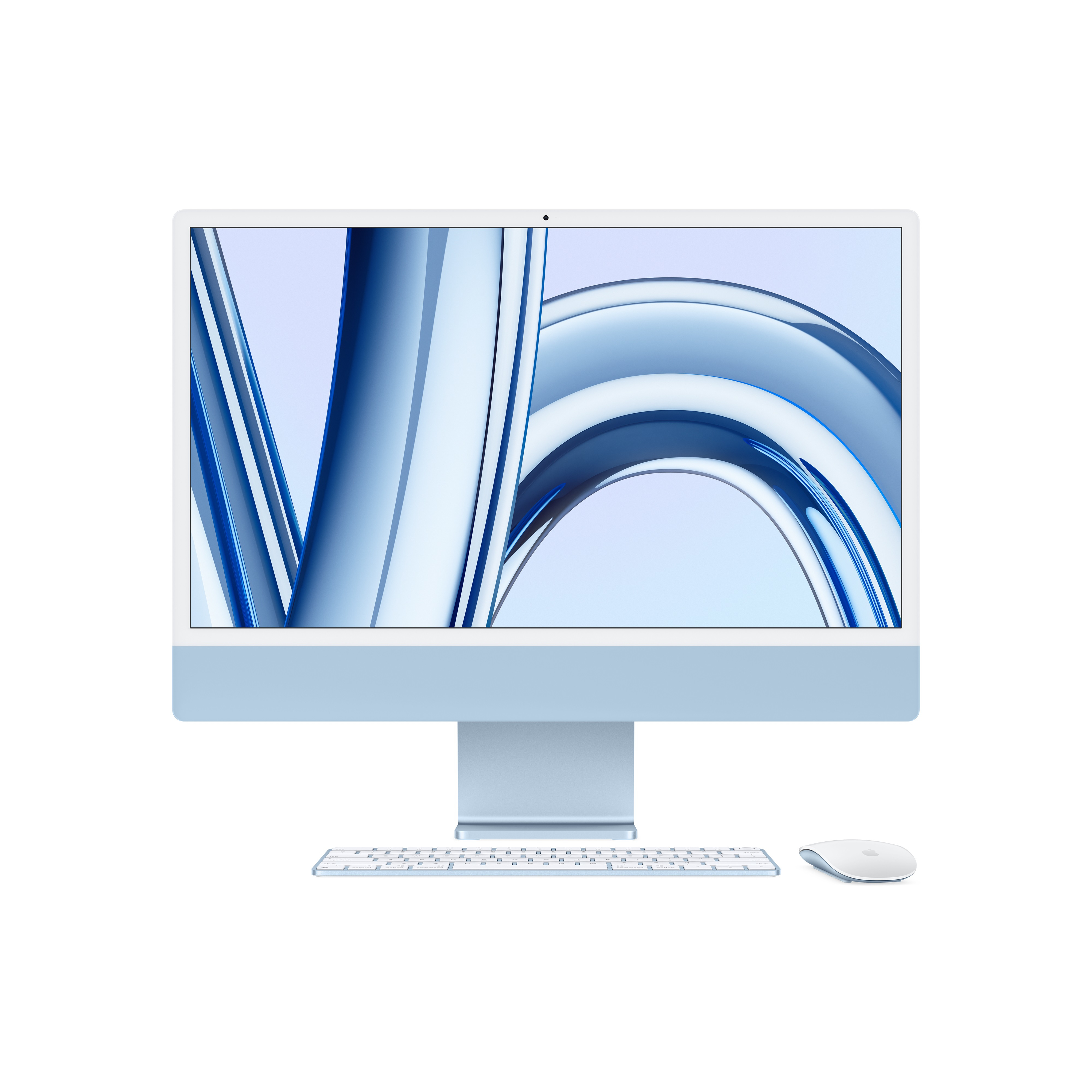 Apple iMac Apple M M3 59,7 cm (23.5') 4480 x 2520 pixlar 8 GB 256 GB SSD Allt-i-ett-dator macOS Sonoma Wi-Fi 6E (802.11ax) Blå