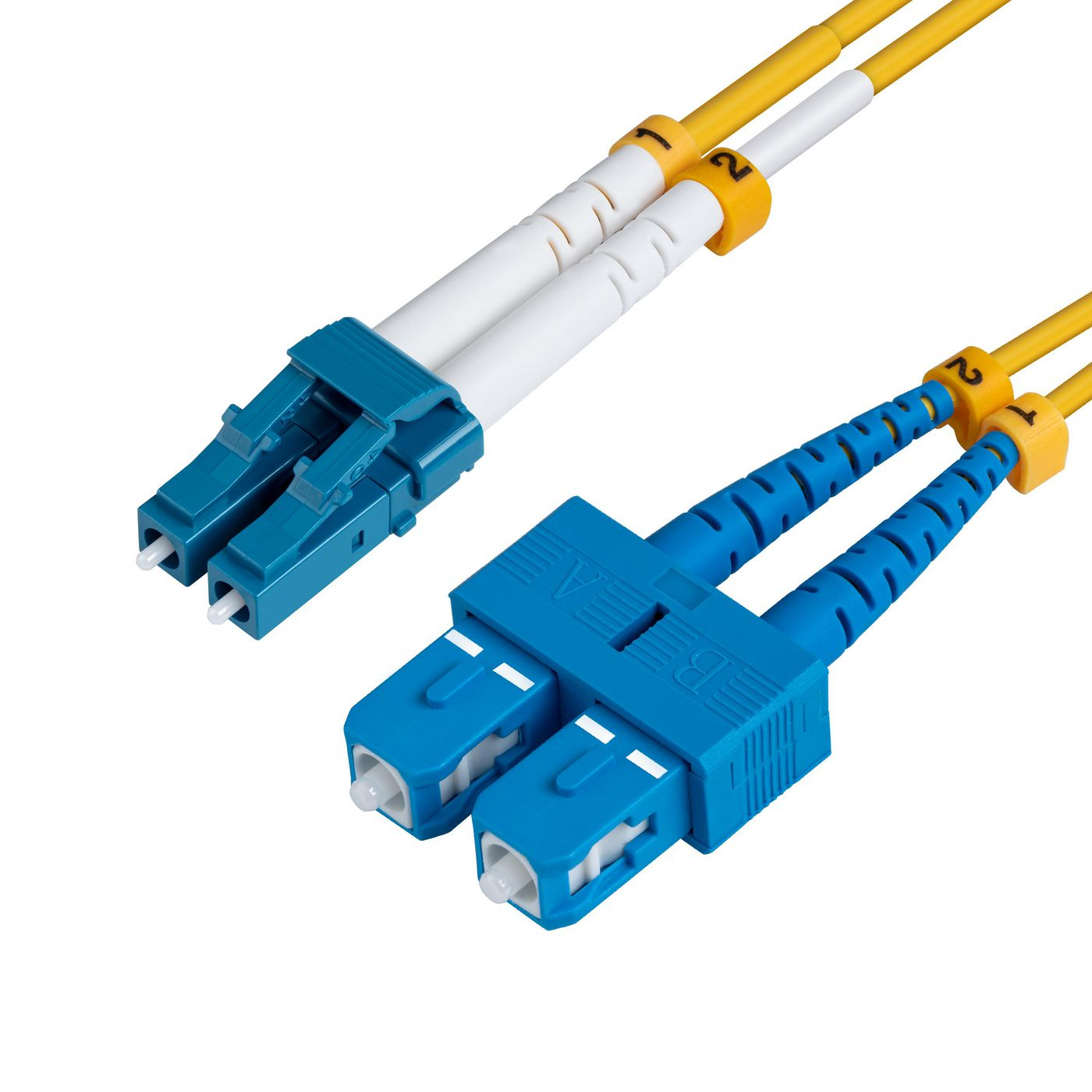 Microconnect LC/PC-SC/PC 5m 9/125 SM fiberoptikkablar Gul