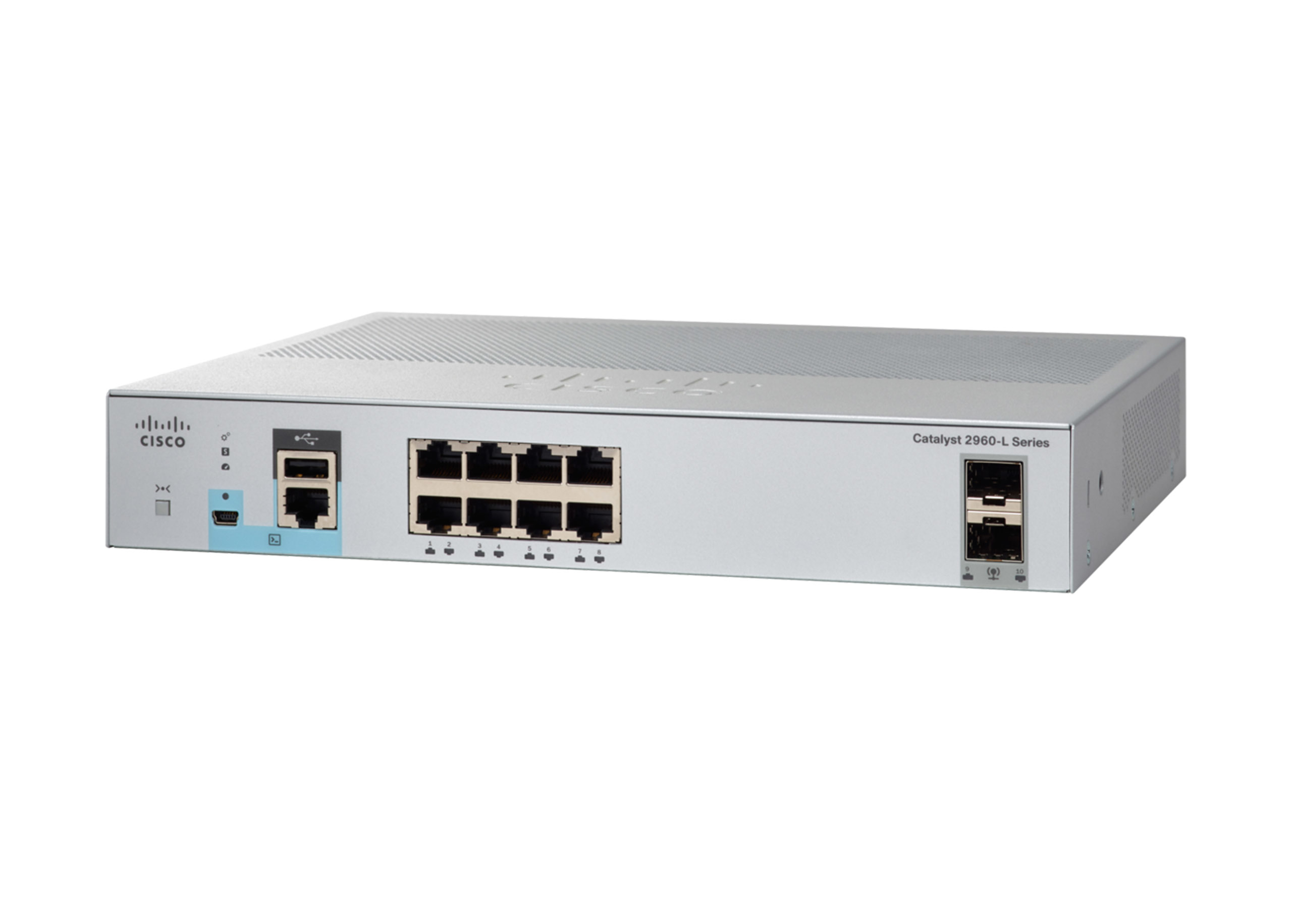 Cisco WS-C2960L-8TS-LL nätverksswitchar hanterad L2 Gigabit Ethernet (10/100/1000) 1U Grå