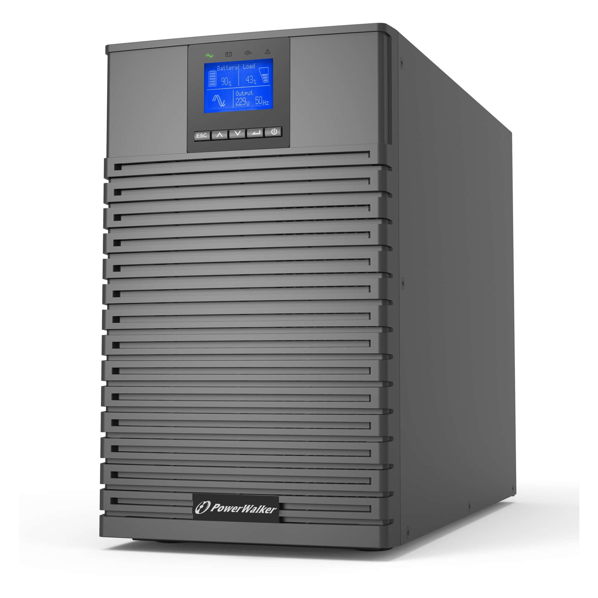 PowerWalker VFI 2000 ICT IoT UK strömskydd (UPS) Dubbelkonvertering (Online) 2 kVA 2000 W 8 AC-utgångar