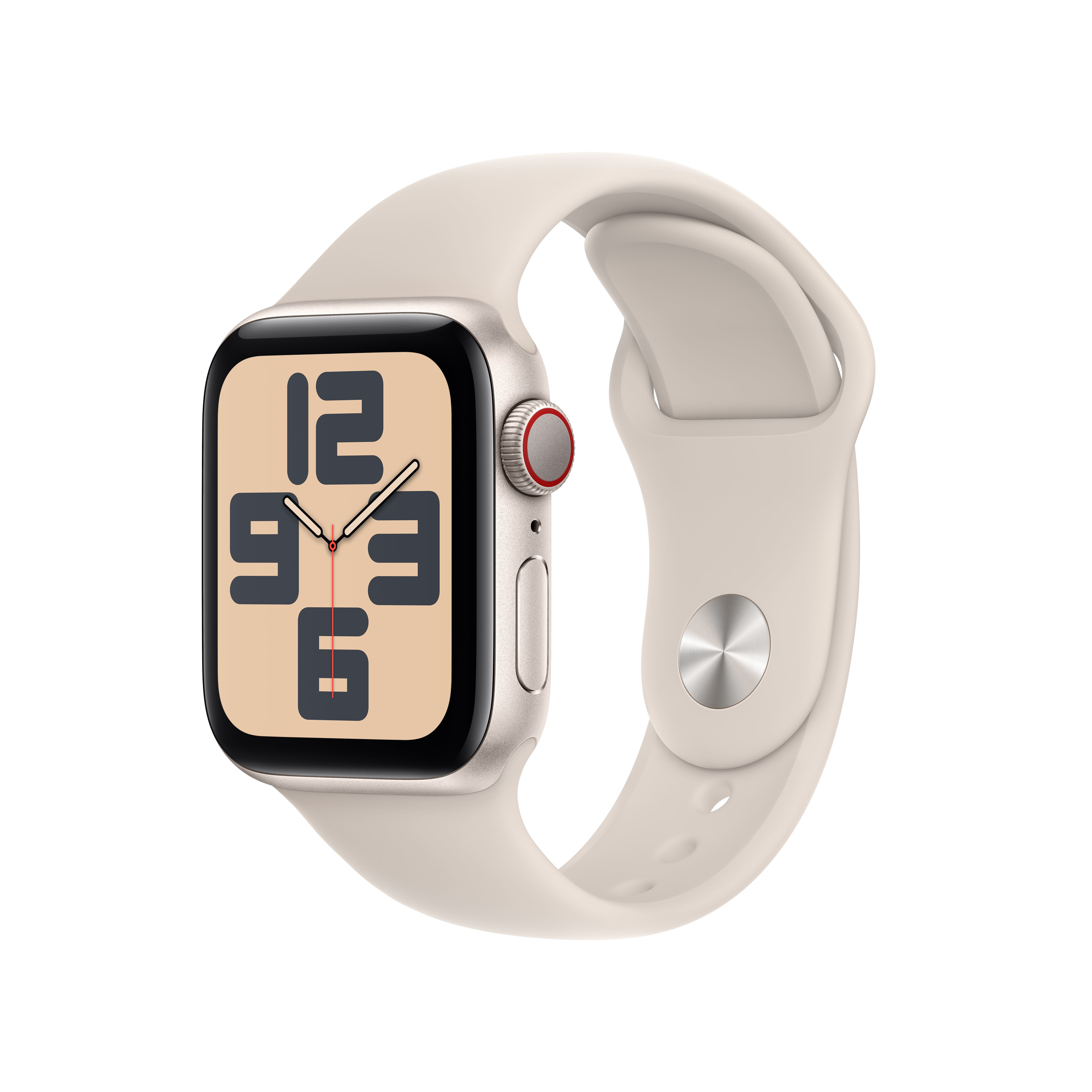 Apple Watch SE OLED 40 mm Digital 324 x 394 pixlar Pekskärm 4G Beige Wi-Fi GPS