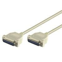 Microconnect DB25-DB25 M-M 3m seriella kablar Beige