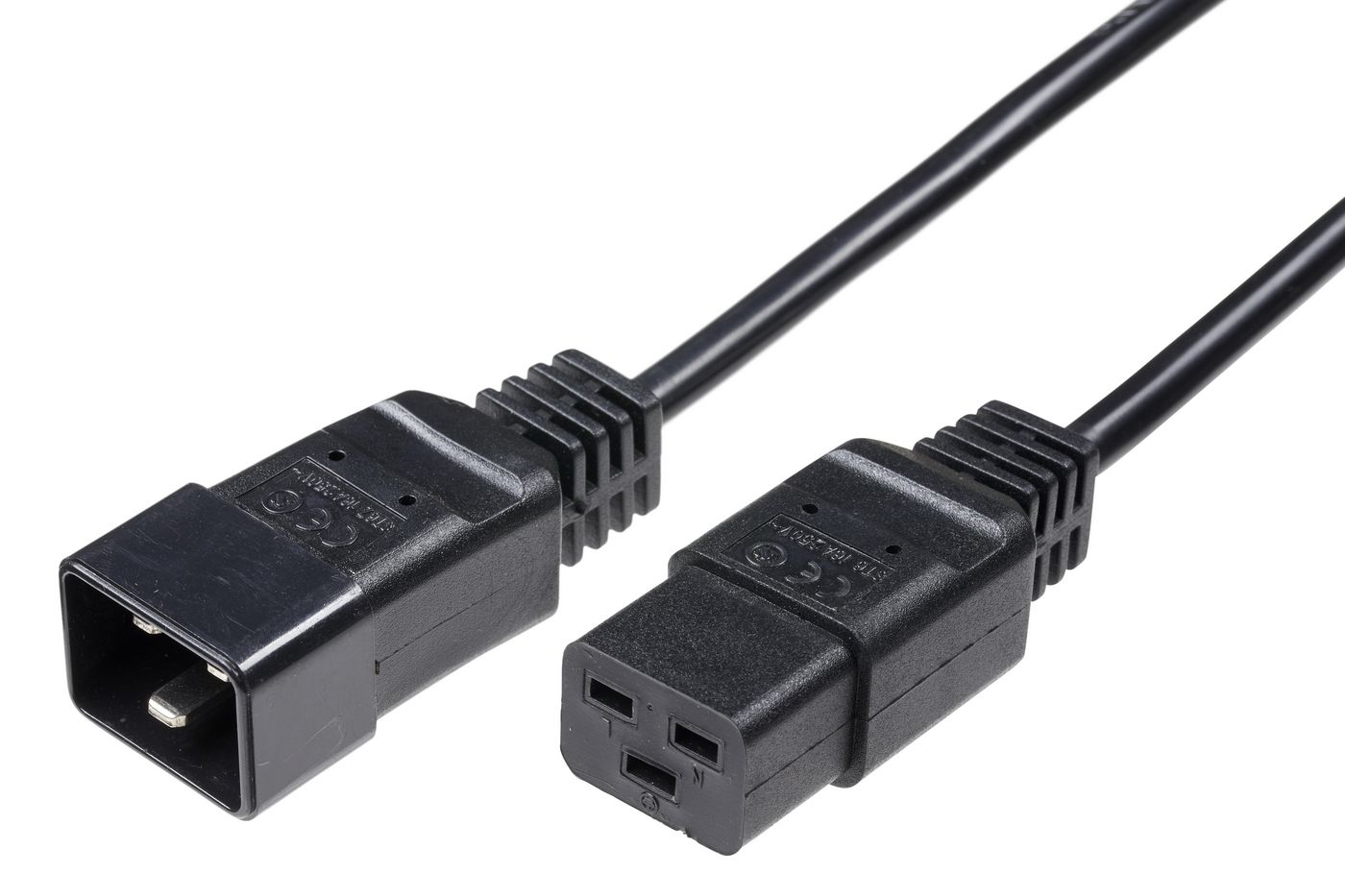 Microconnect PE141520 strömkablar Svart 2 m C19 coupler C20 coupler