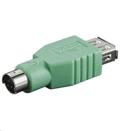 Microconnect PS/2/USB A M/F PS/2 Grön
