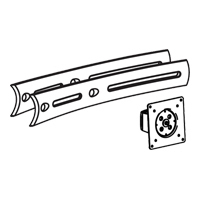 Ergotron DS100 Crossbar Extender, Short