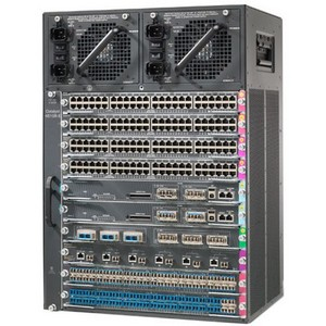 Cisco WS-C4510R+E= nätverksutrustningschassin 14U Svart