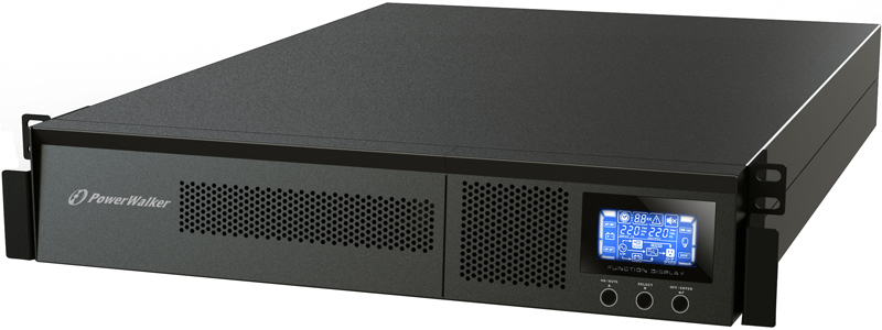 PowerWalker VFI 1000RM LCD Dubbelkonvertering (Online) 1 kVA 900 W 6 AC-utgångar