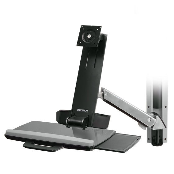 Ergotron StyleView Sit-Stand Combo System 61 cm (24') Gjuten aluminium Vägg