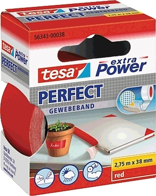 TESA Extra Power 38mmx2.75m 2,75 m Röd 1 styck