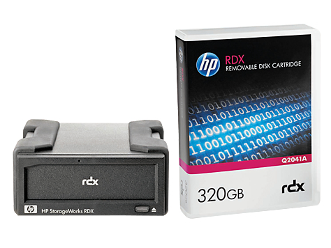 HPE StorageWorks RDX320 USB 3.0 Datalaggringsenhet RDX-patron RDX 320 GB