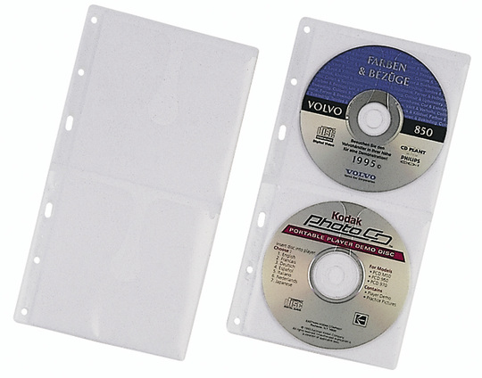 Durable 5203-19 Överdrag 2 diskar Transparent