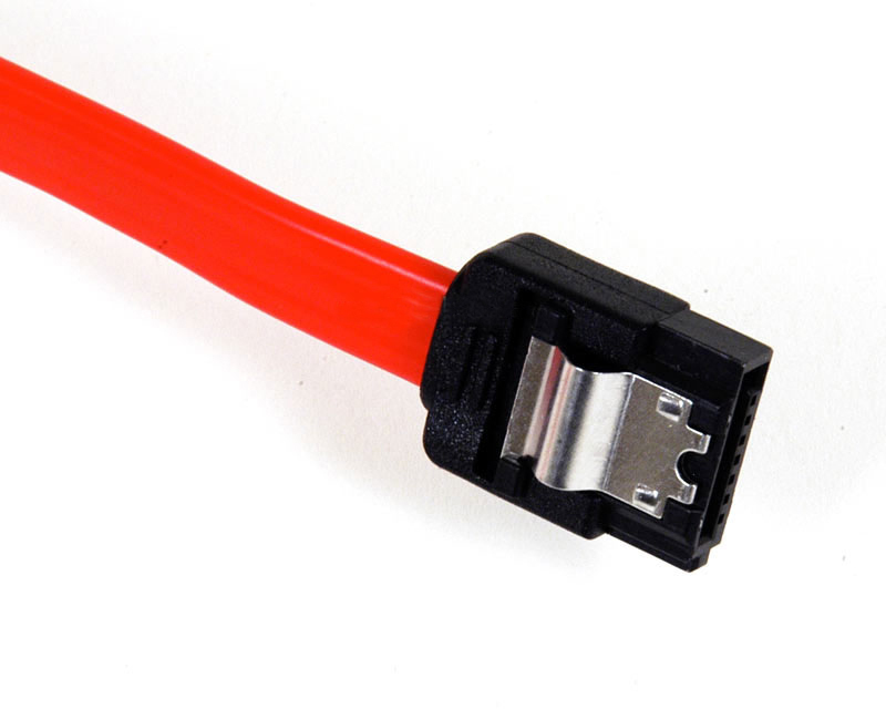 Sharkoon SATA 2 Cable with latch, 50 cm SATA-kablar 0,5 m Röd