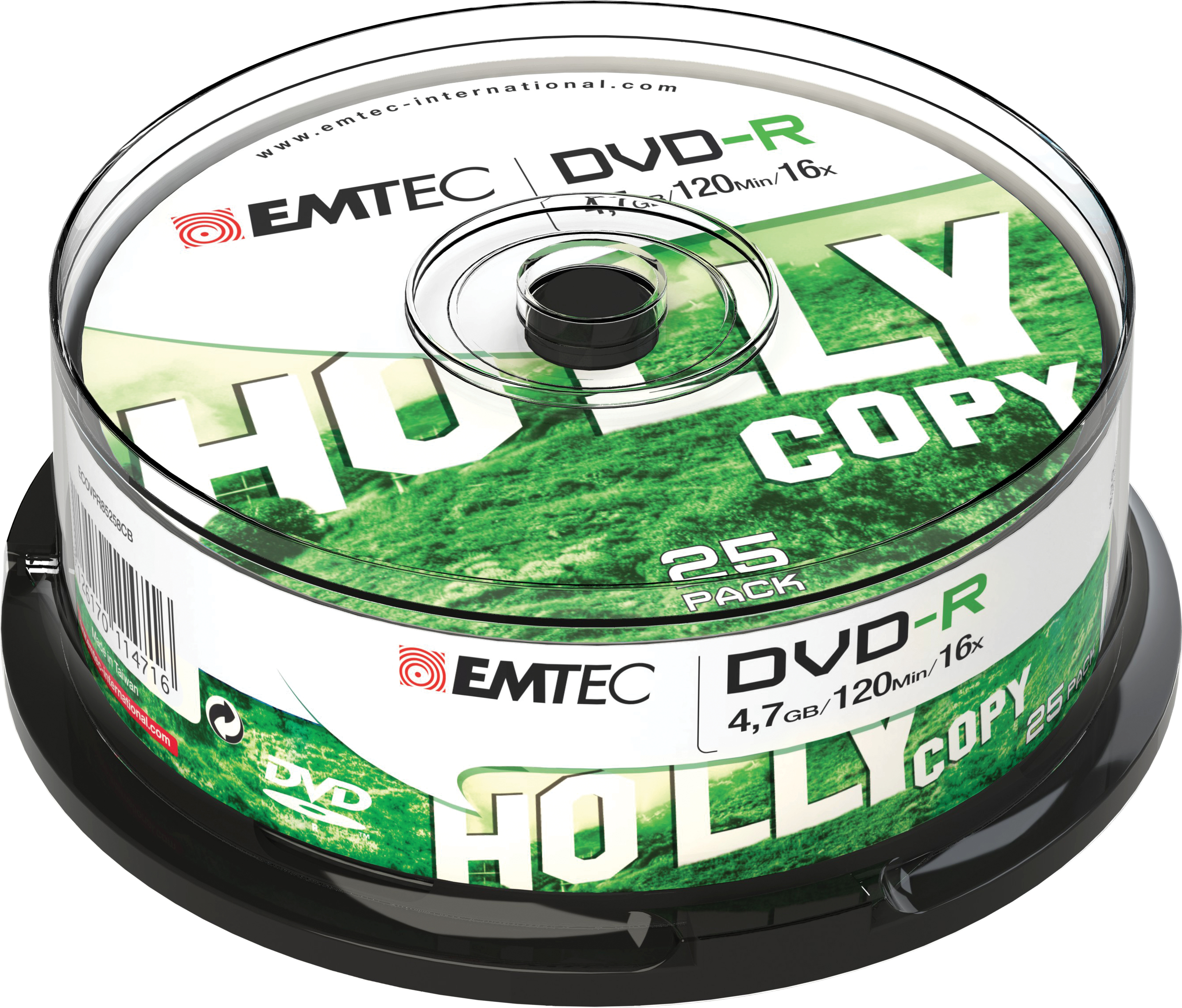 Emtec ECOVR472516CB tomma dvd:er 4,7 GB DVD-R 25 styck