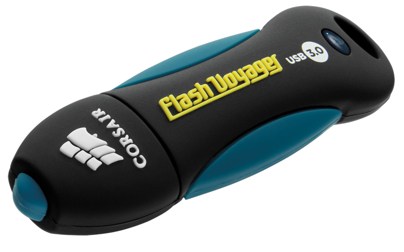 Corsair 64GB Voyager V2 USB-sticka USB Type-A 3.2 Gen 1 (3.1 Gen 1) Svart, Blå