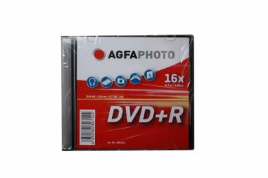 AgfaPhoto DVD+R 4.7GB 16x, Slim Case Pack, 10 pcs 4,7 GB 10 styck