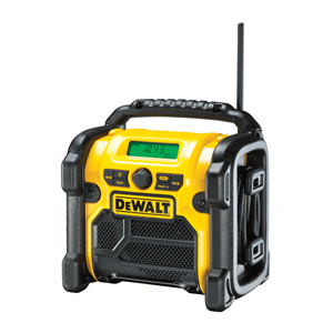 DeWALT DCR019-QW radioapparater Arbetsplats Svart, Gul
