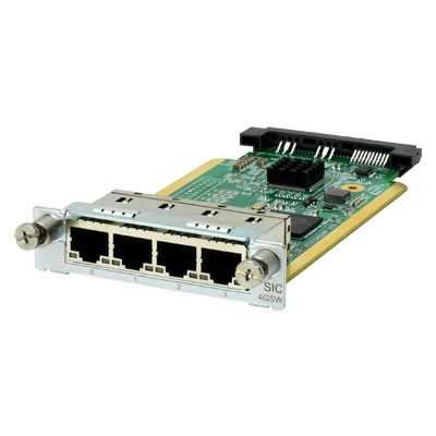 Hewlett Packard Enterprise MSR 4-port Gig-T Switch SIC Module nätverksswitchmoduler Gigabit Ethernet