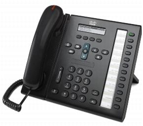 Cisco Unified IP Phone 6961, Standard Handset Svart