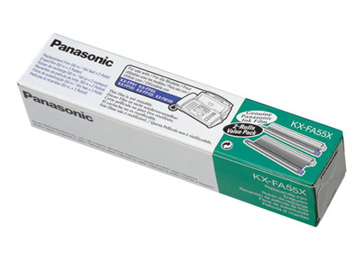 Panasonic KX-FA55X förbrukningsvara till telefax Faxband 280 sidor Svart 2 styck