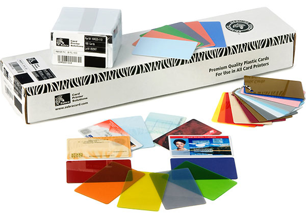Zebra Premier Colour PVC visitkort 500 styck