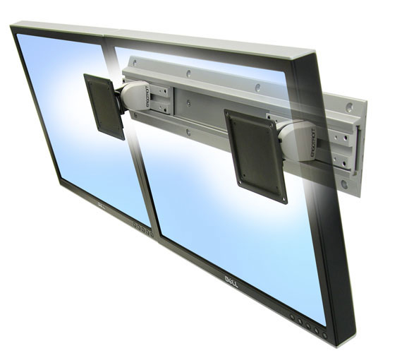 Ergotron Neo-Flex Dual Monitor Wall Mount 61 cm (24') Silver Vägg