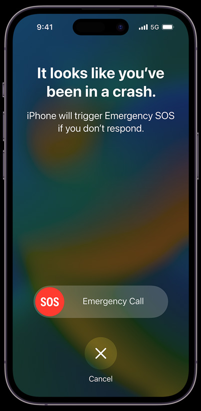 Crash Detection calls for help when you can’t.