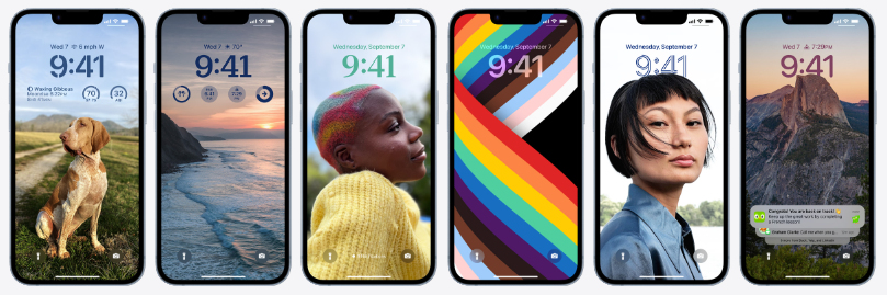 Le tue foto. I tuoi font. I tuoi widget. Il tuo iPhone.