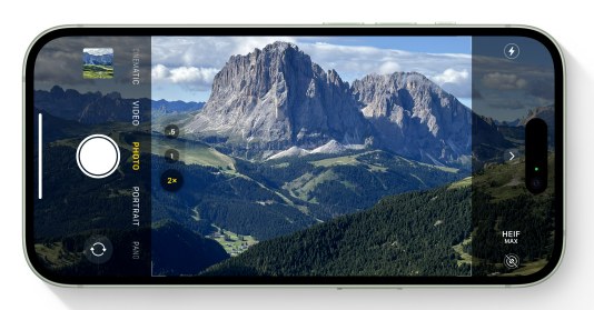 Nuova fotocamera da 48MP. Nuove vette per i tuoi scatti.