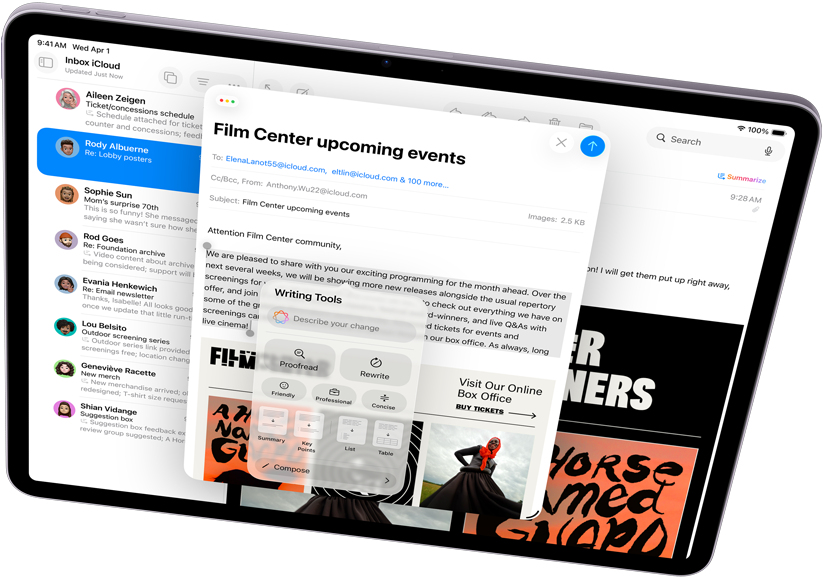 Apple Intelligence. Effortlessly helpful every day.