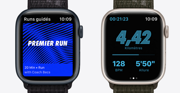 Nike Run Club sur Apple Watch.