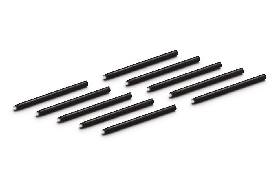 Wacom ACK20004. Product colour: Black, Compatibility: Wacom Intuos Pro: KP503E (Pro Pen), KP300E2 (Classic Pen), KP400E2 (