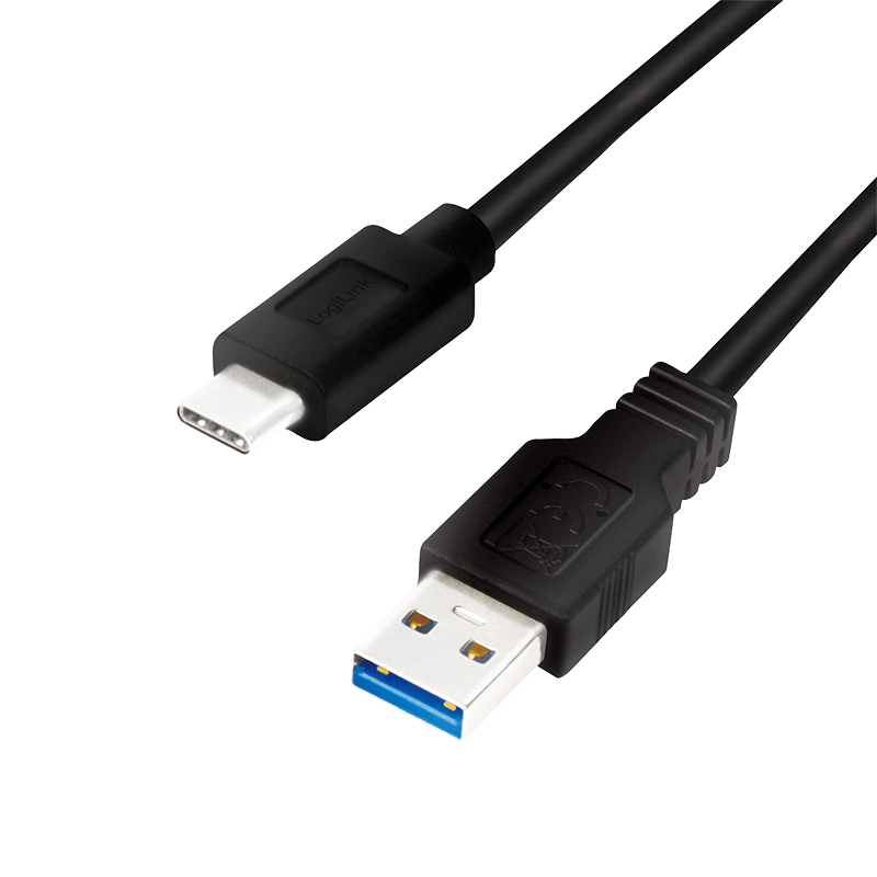 LogiLink CU0171 USB cable USB 3.2 Gen 2 (3.1 Gen 2) 3 m USB A USB C 5 Gbit/s Black