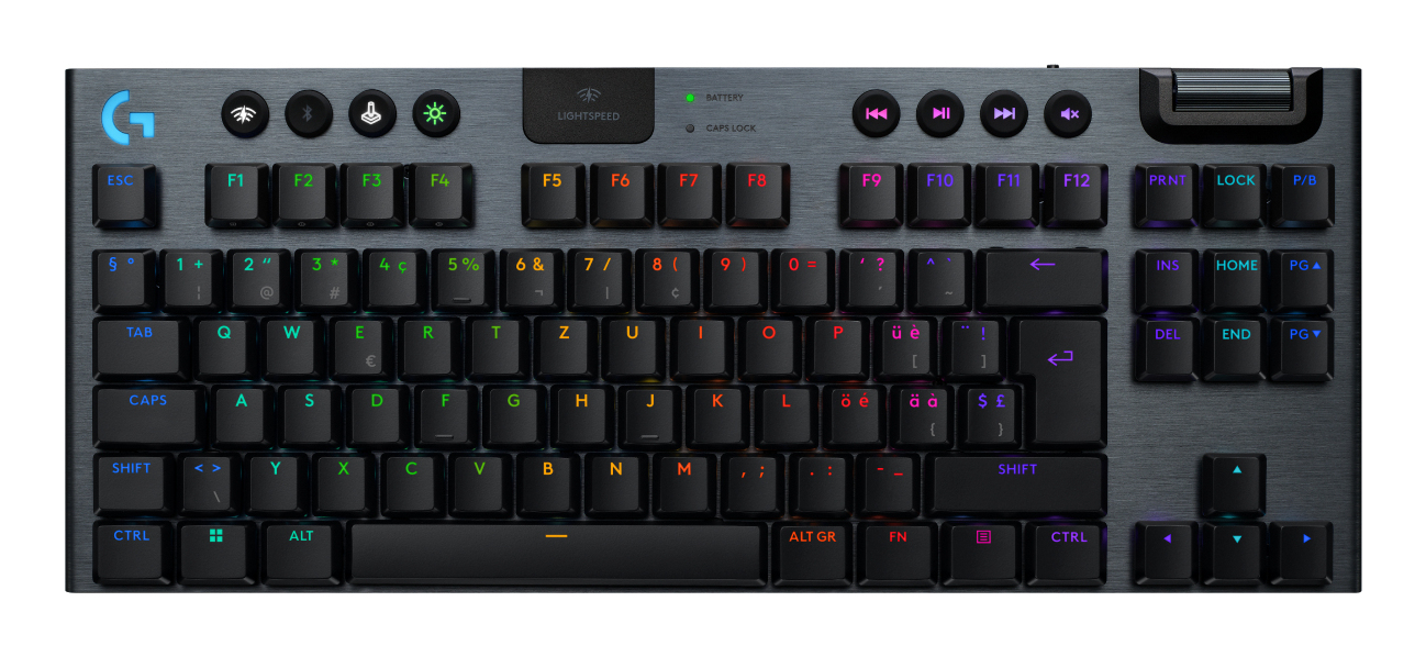 Logitech G G915 X Lightspeed keyboard Gaming USB + RF Wireless + Bluetooth QWERTZ Swiss Black